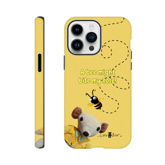 A bee might bite my nose! Phone Case Little Bear