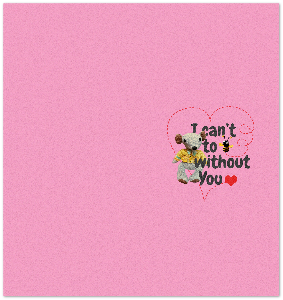 I can't BEAR to BEE without you - Pack of 10 Greeting Cards Little Bear